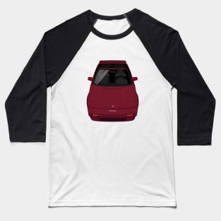 MR2 SC 1st gen W10 - Dark Red Baseball T-Shirt